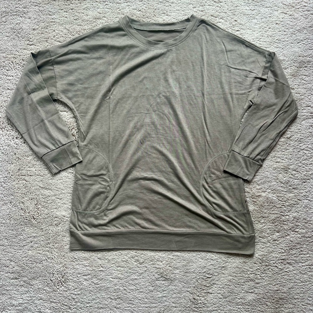 Women’s olive lounge shirt
